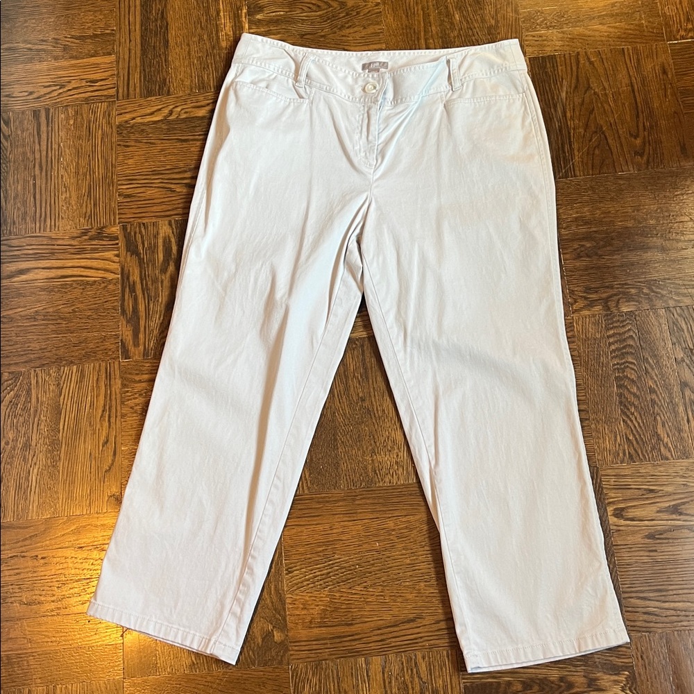 J. Jill light blue capri pants